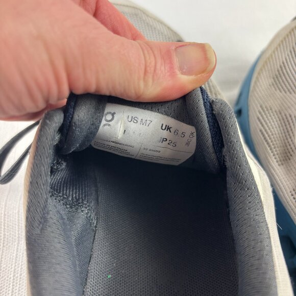 ON CLOUDSTRATUS 2.0 Running Men's 7 Frost / Niagara Blue Gray Athletic Sneakers - Picture 2 of 13